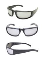 VTG936 Shiny Black Silver Mirror lens 202402- 1 color