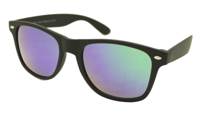 W2170 Rubber Mat Black With Green Mirrored Lens